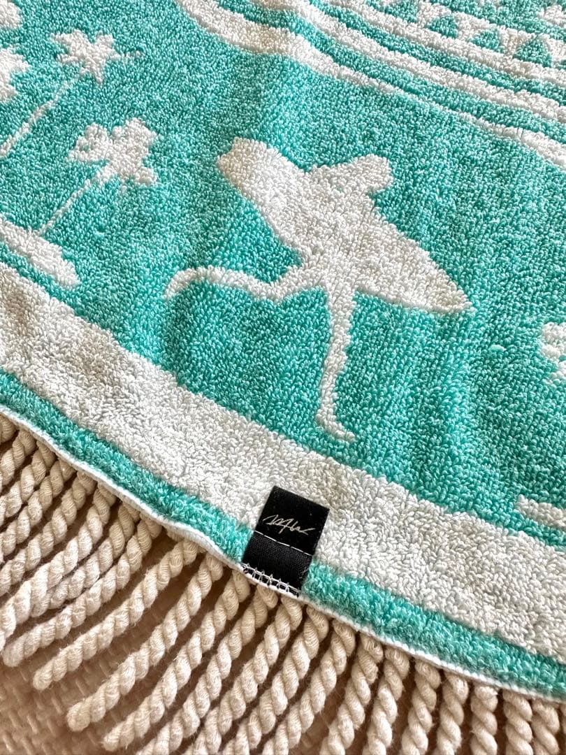 WTW ビーチラウンドタオル／ターコイズ