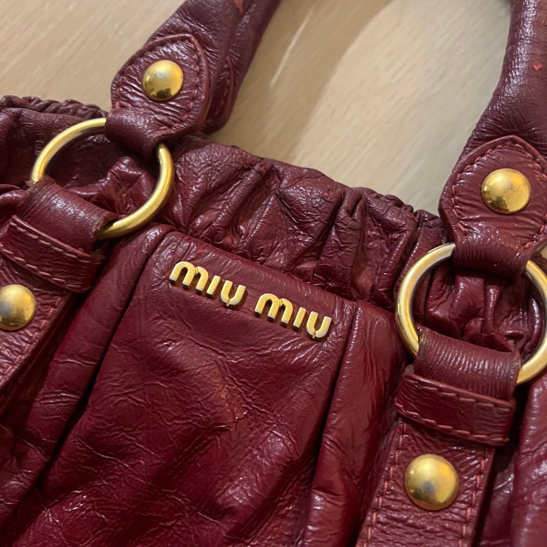 正規品 miumiu バッグ 2way