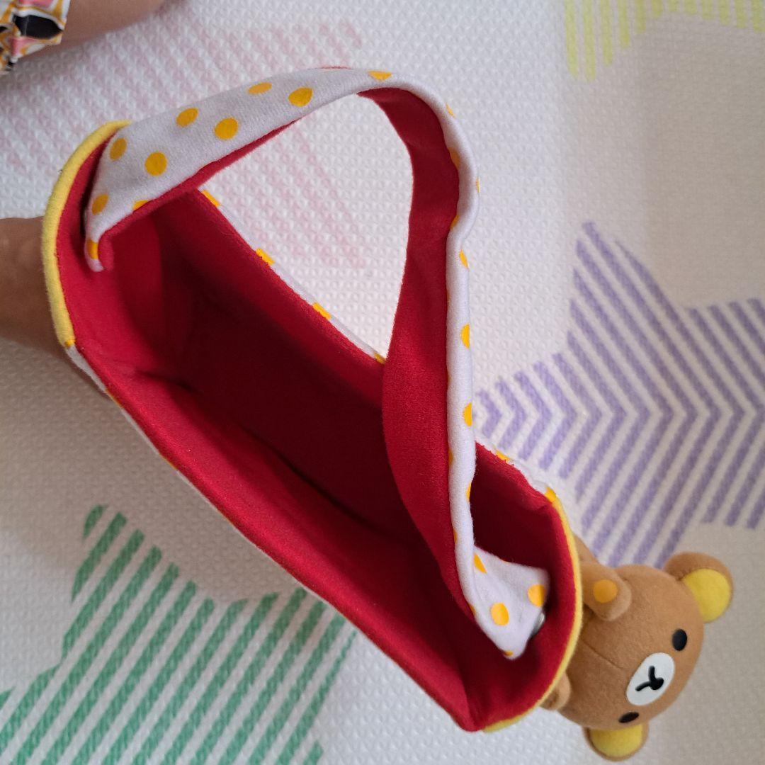 kuma kuma HOTCAKE リラックマ　ぬいぐるみ　バッグ　箱　入れ物