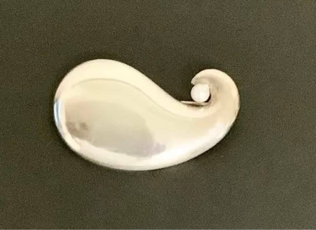 mint様用　ジョージ・ジェンセン　ブローチ　帯留にも　パールと銀