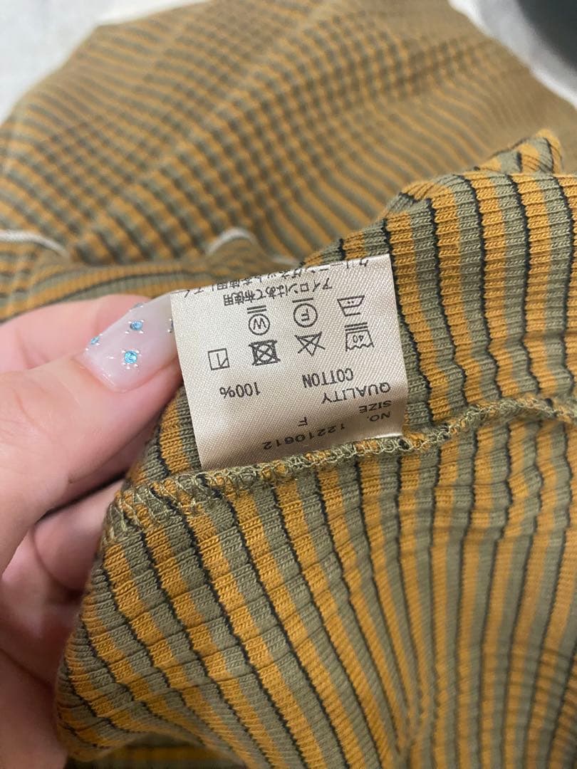 TODAYFUL マルチボーダーリブタンクトップ　新品タグ付き