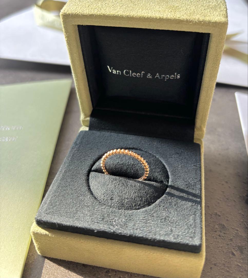 最終値下げ♪美品♪ヴァンクリ ペルレ スモール 55 15号 ローズゴールド