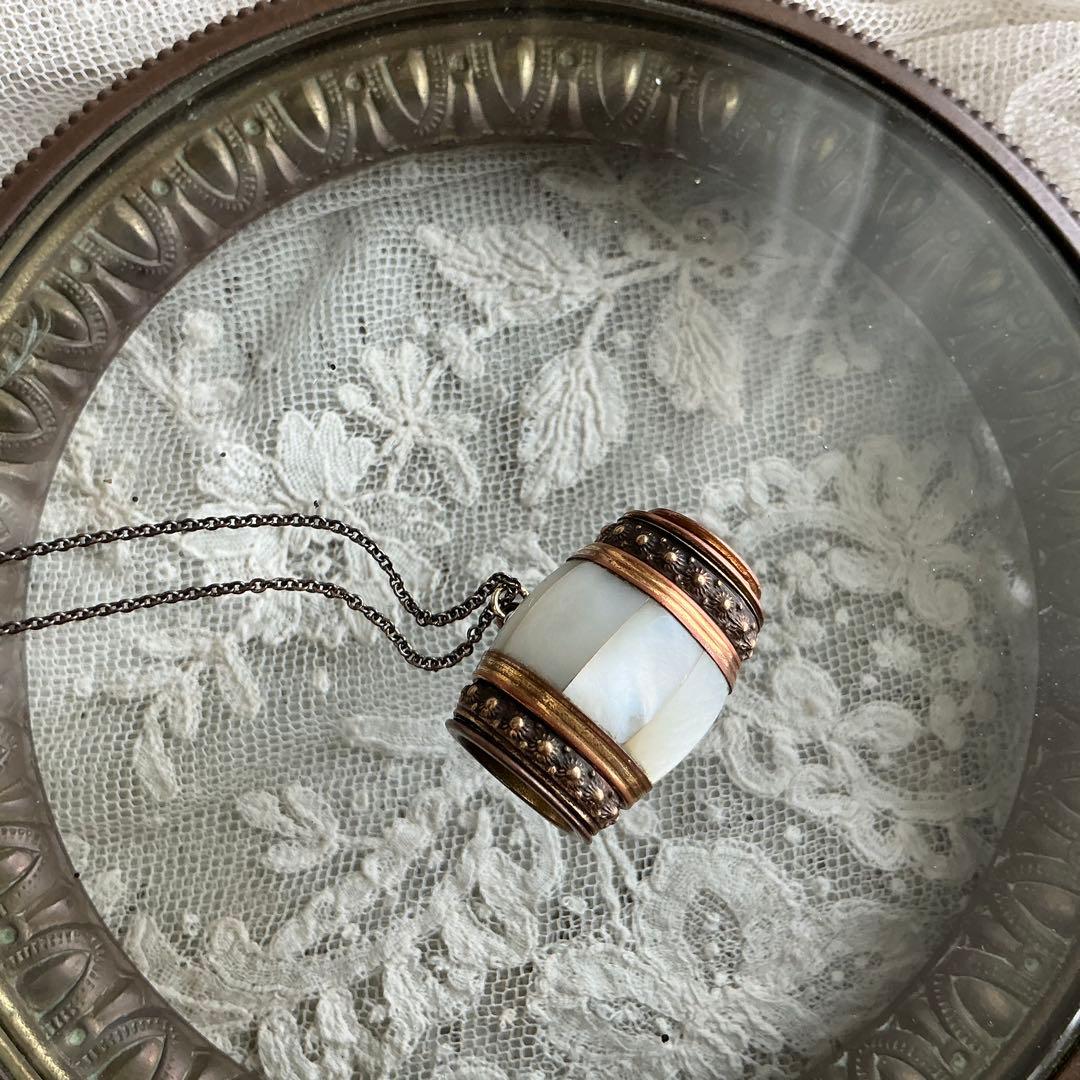 【専用】フランスアンティーク　ミニチュア　シアター望遠鏡　ペンダントトップ