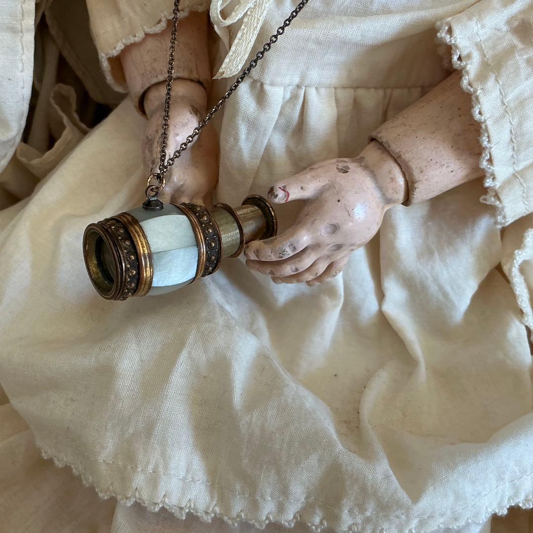 【専用】フランスアンティーク　ミニチュア　シアター望遠鏡　ペンダントトップ