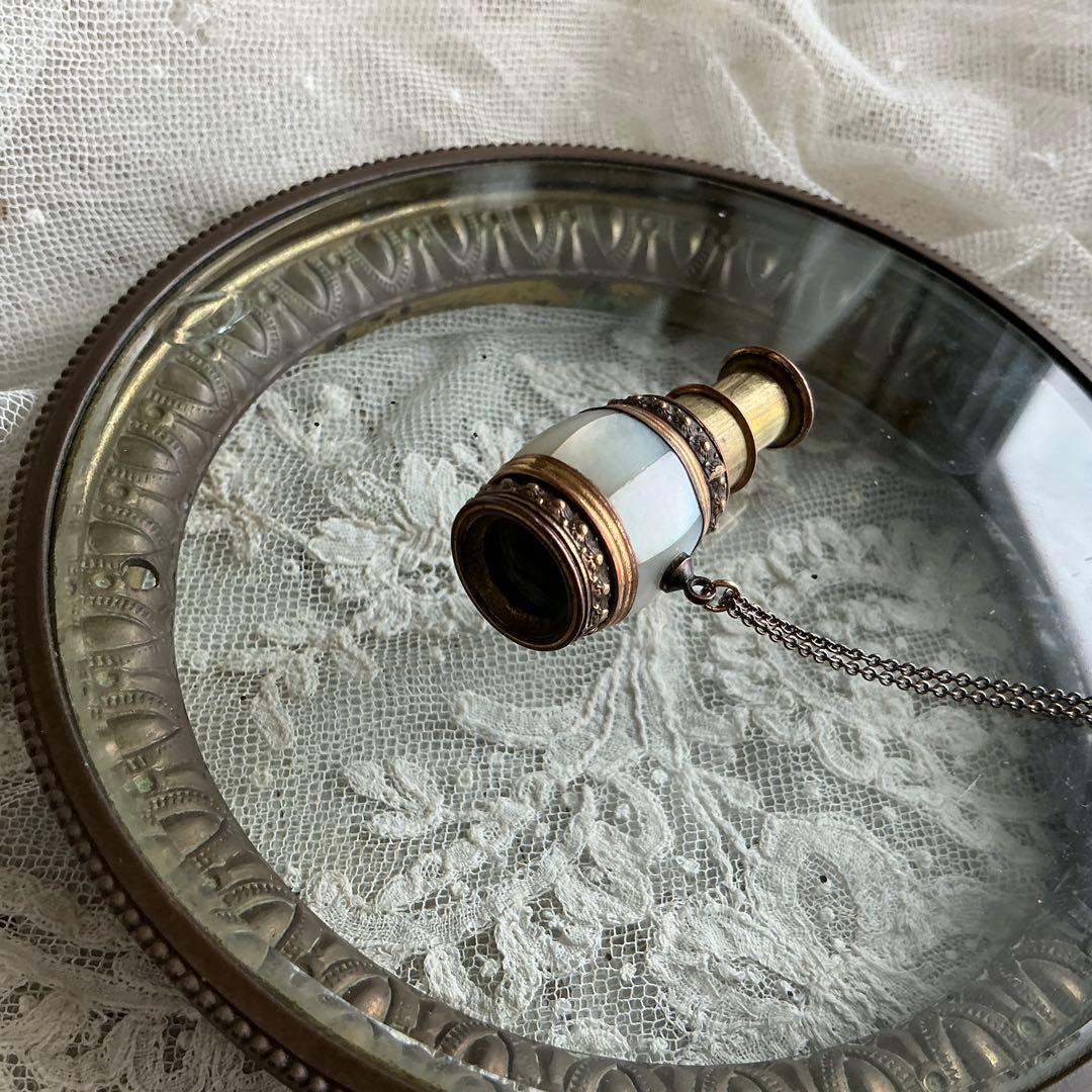 【専用】フランスアンティーク　ミニチュア　シアター望遠鏡　ペンダントトップ