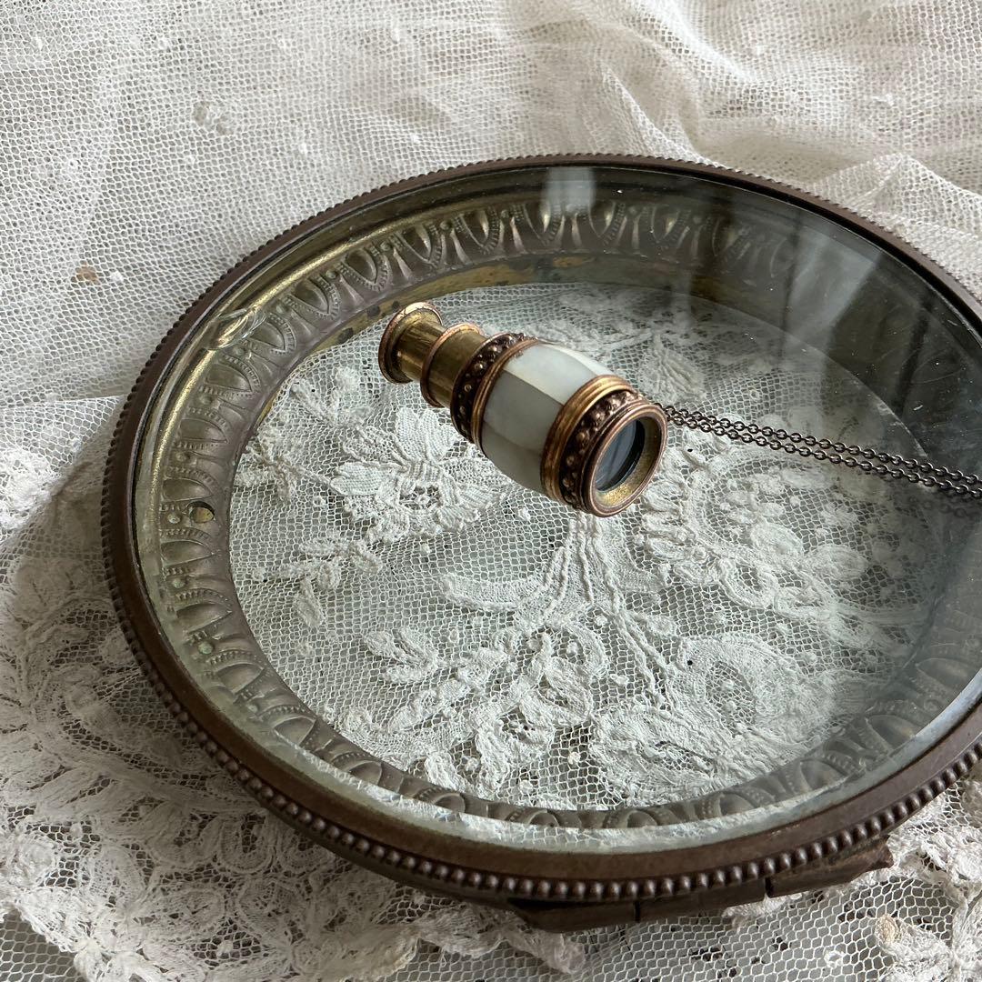 【専用】フランスアンティーク　ミニチュア　シアター望遠鏡　ペンダントトップ