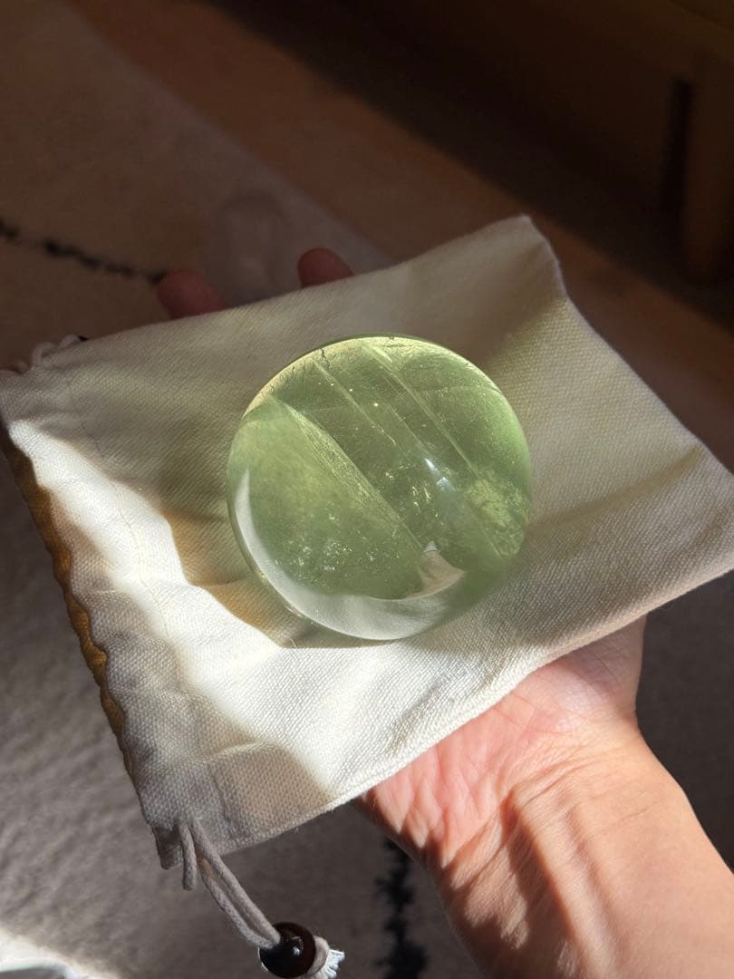 高品質フローライトスフィア　丸玉　ポイント付き