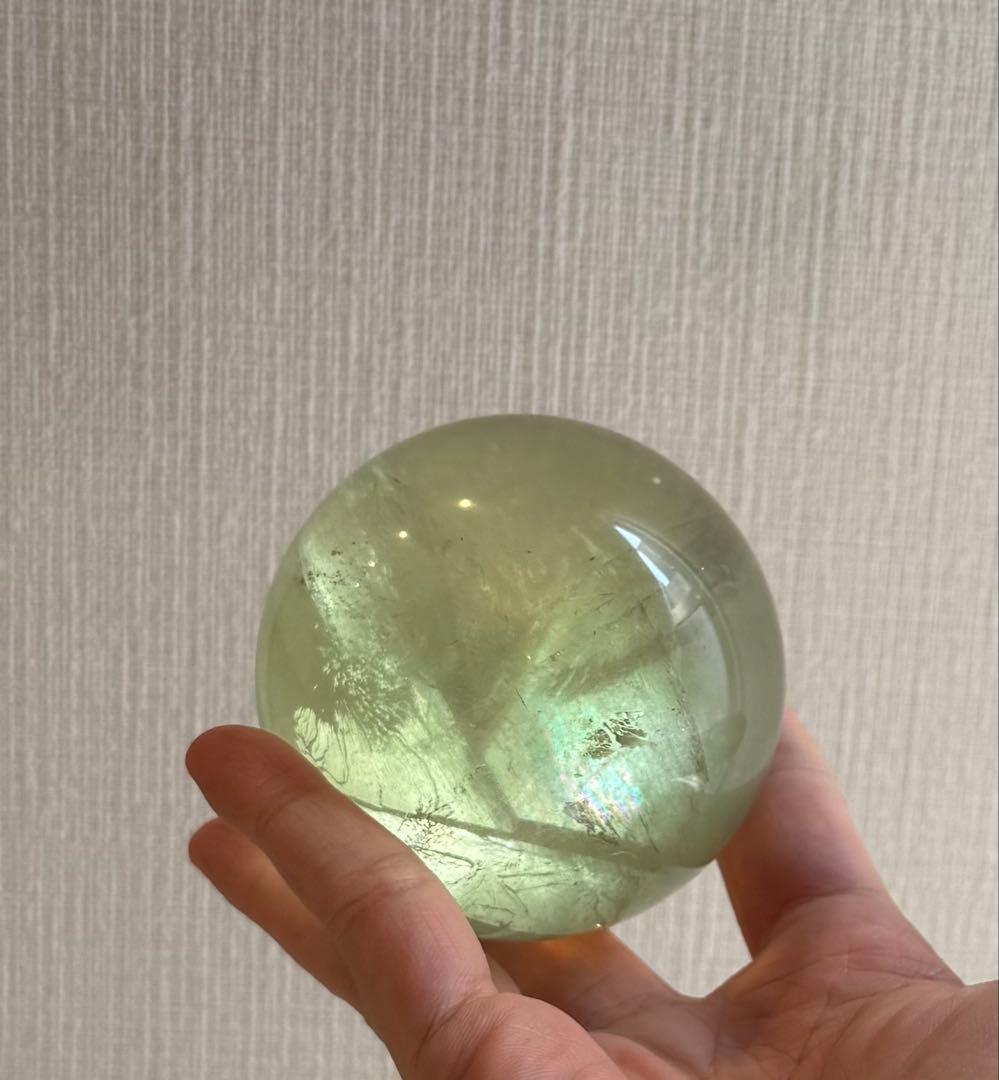 高品質フローライトスフィア　丸玉　ポイント付き