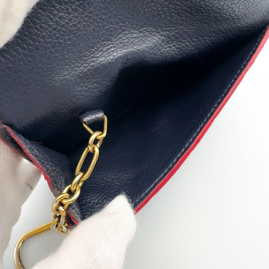 えみこルイヴィトン アンプラント ポシェットクレ マリーヌルージュ