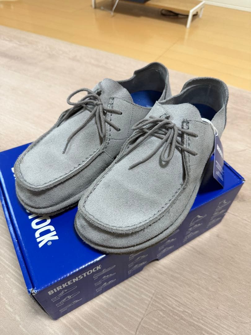 値下げ！美品　ビルケンシュトック　ウッティレース　 スエード グレー