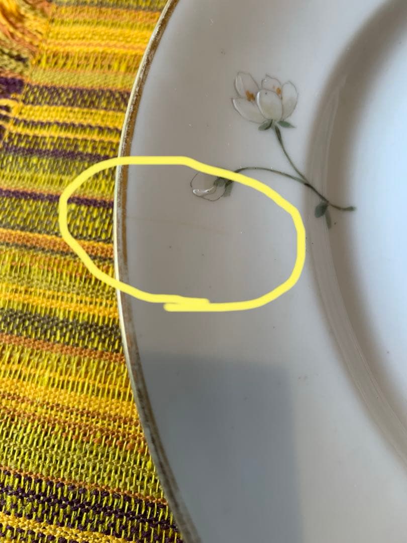 ロイヤルコペンハーゲン　レアな1870年アンティークの桜絵柄の絵皿！素敵です！