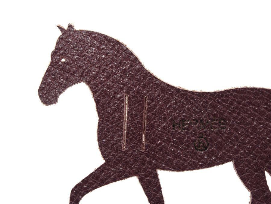 エルメス プティ・アッシュ ラッピングチャーム 馬 ダークブラウン HERMES