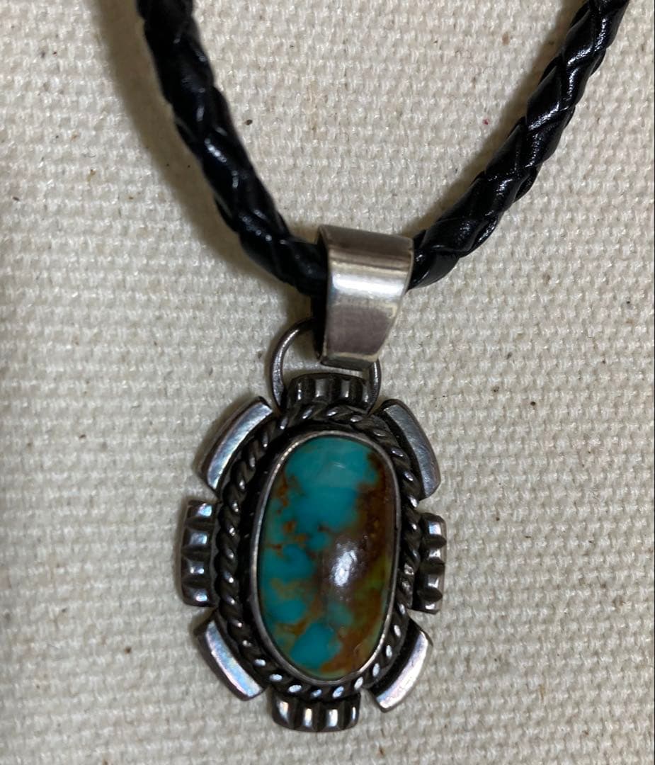 ターコイズ シルバー950 ペンダント インディアンジュエリー