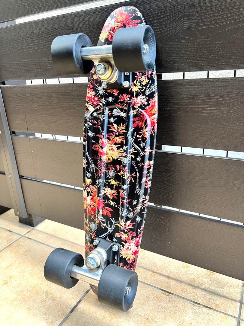 正規品 penny ペニー 22インチ floral フラワー×ドクロ スケボー