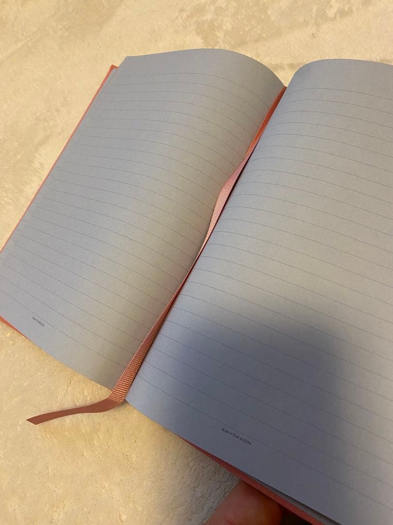 【英国王室御用達】スマイソンノートブック　ピンクレザー