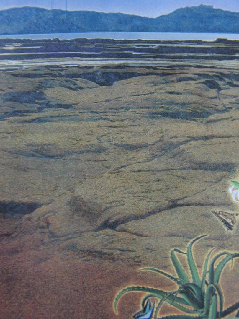 加野尚志、【凪の刻（初夏の崎戸）】、希少な額装用画集より、新品額装付