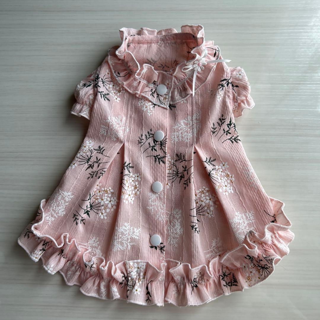 No.444•448•470 犬服ハンドメイド　バックオープンワンピース3着