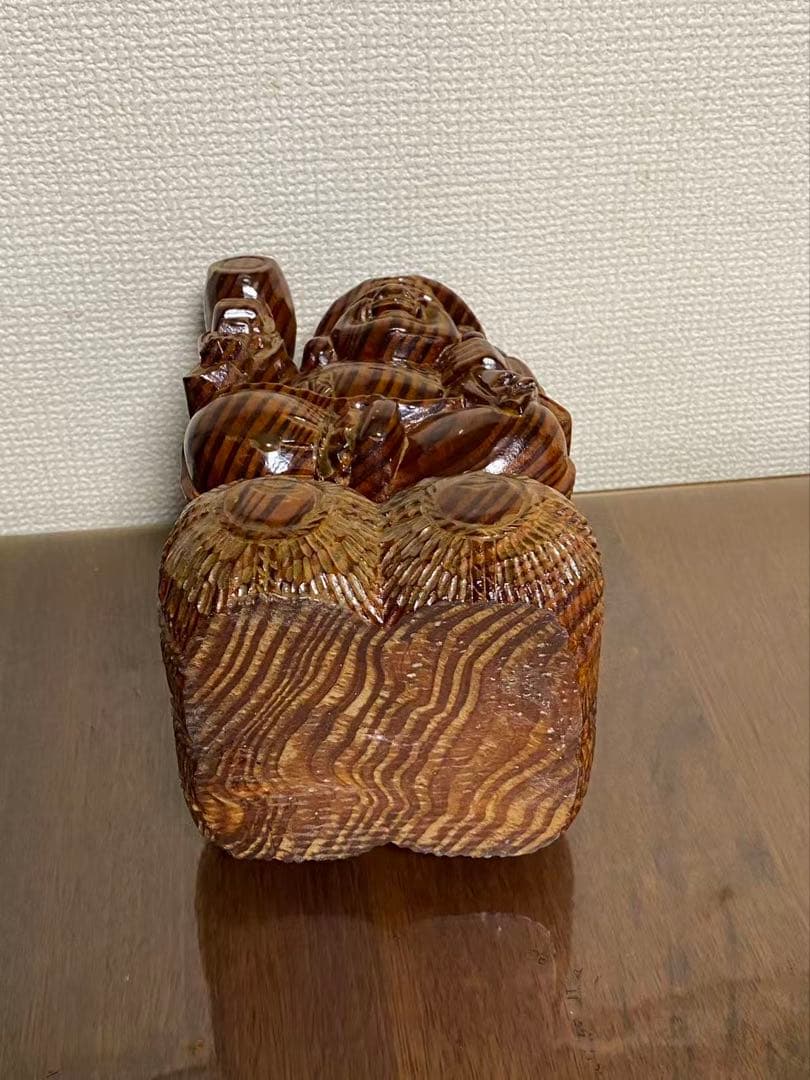 木彫り 大黒様七福神大黒様大黒天 置物 縁起物 年代物 在名