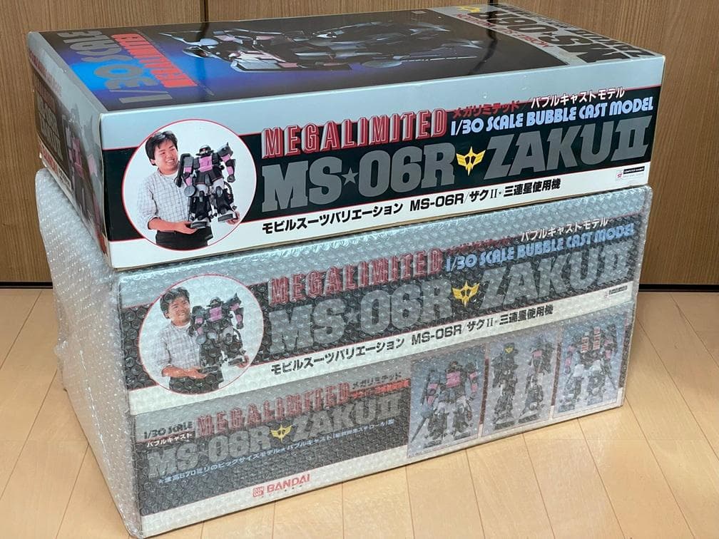 【極美品】バブルキャスト 1/30 MS-06R ザクII 黒い三連星使用機