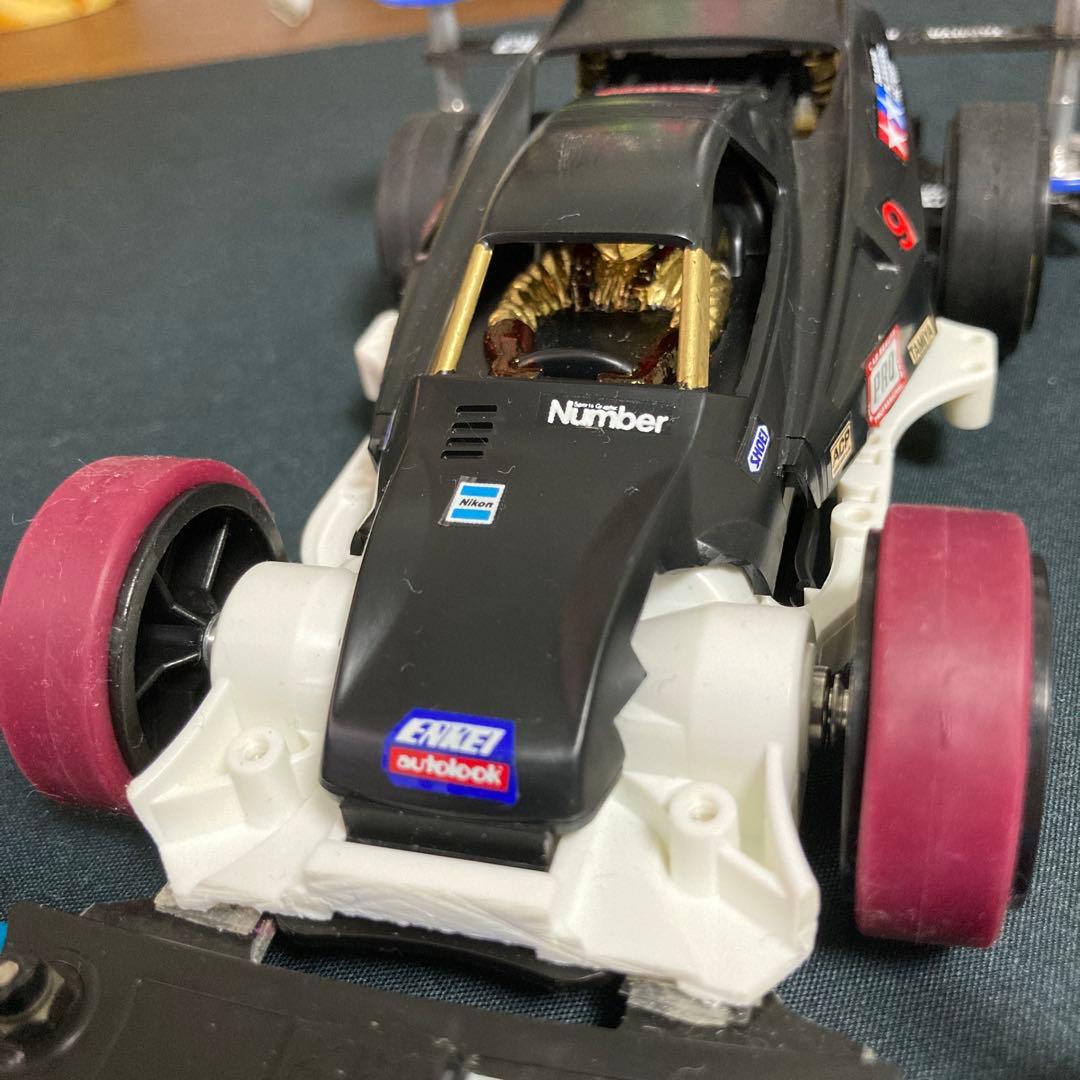 ミニ四駆 ブラックグラスホッパー2 MAシャーシ カーボンパーツ 脱脂済ローラー