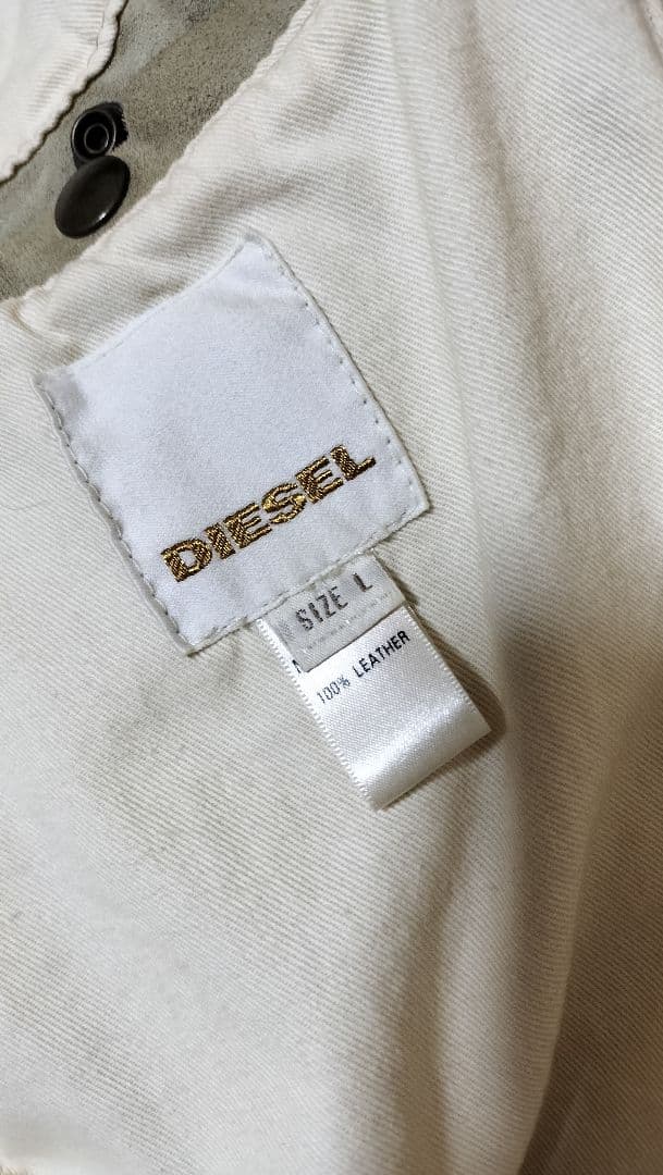 DIESEL　革ライダースジャケット