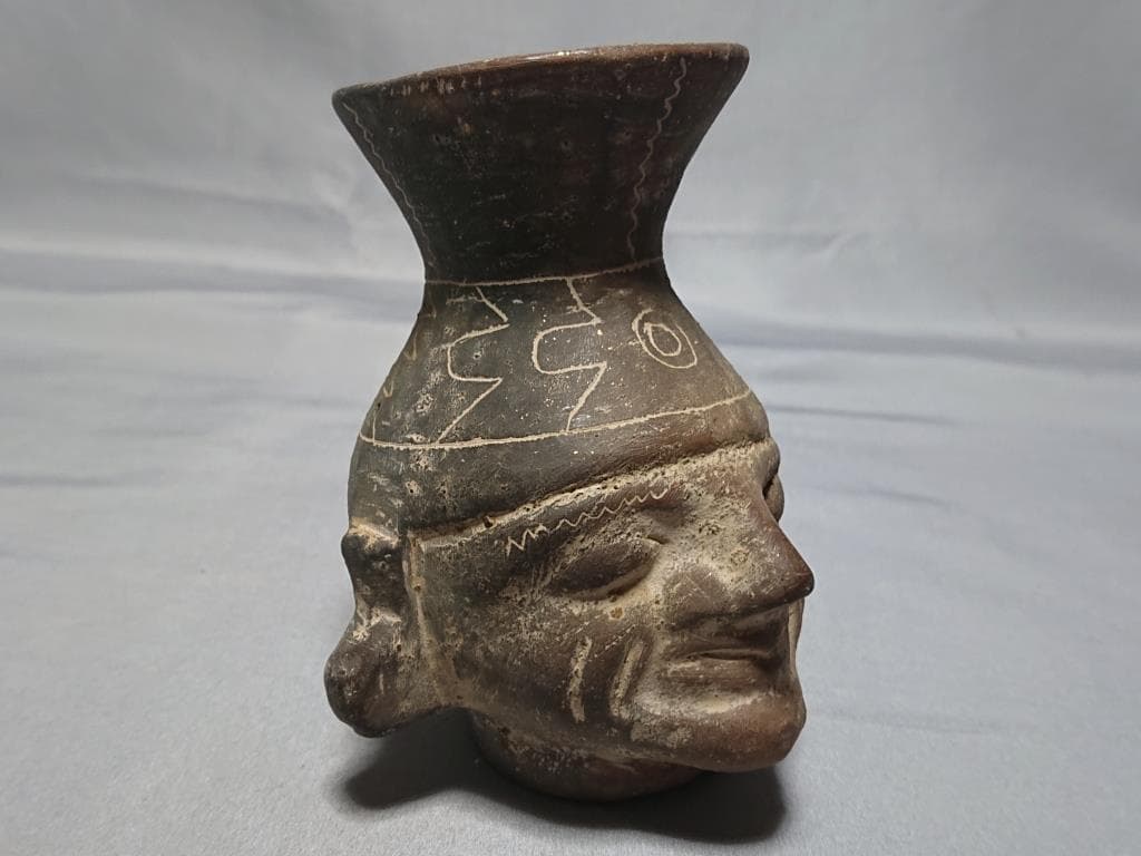 コレクター収集品　メキシコ　マヤ文明　象形壺