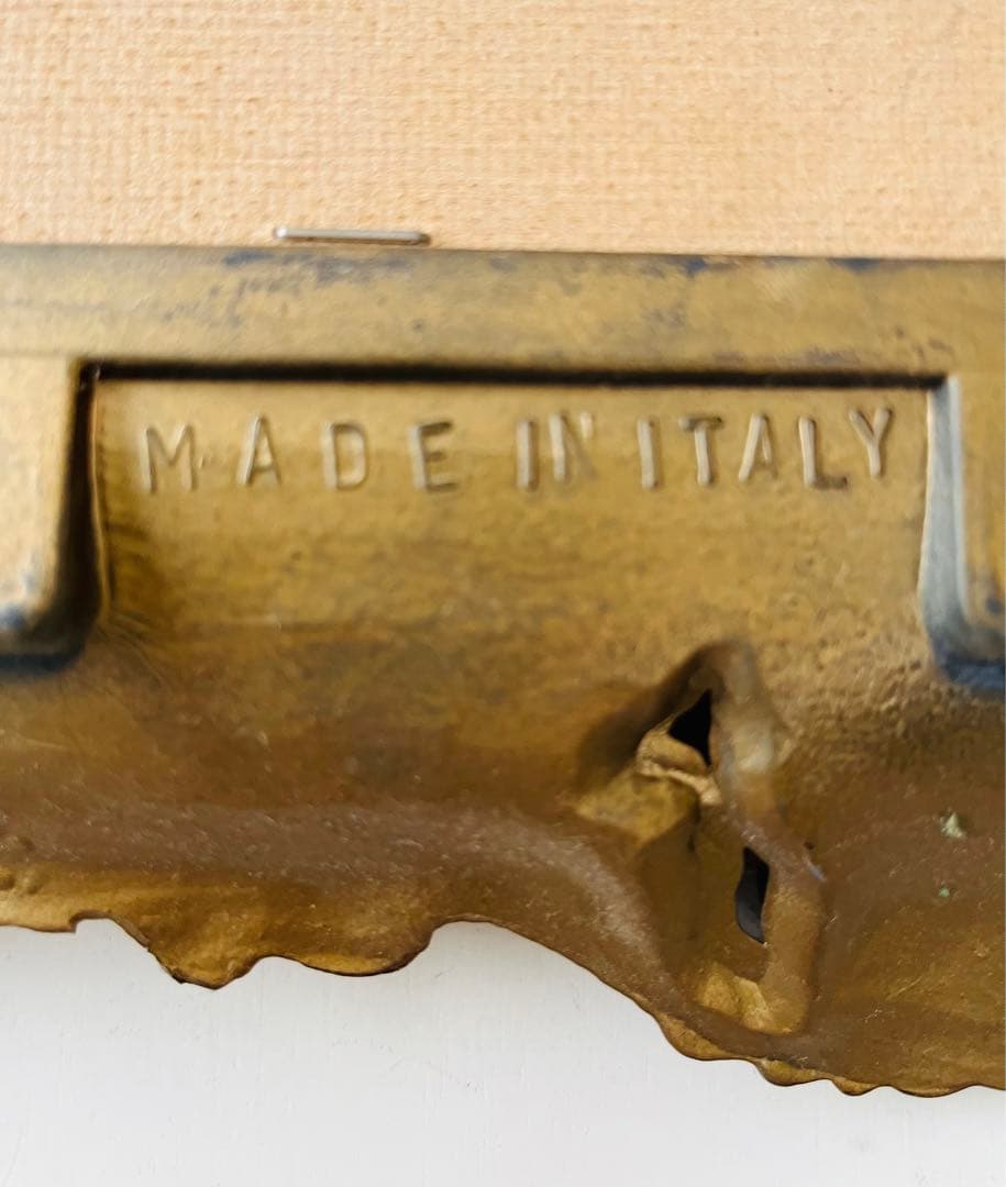 ロココ調　額絵　イタリア製縦型　金縁