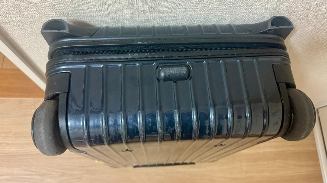 ダークブルー ストライプキャリーケース