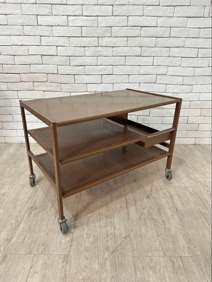 【東京都内23区配送無料】ビンテージ　インダストリアル　ワゴン　ガレージ　収納