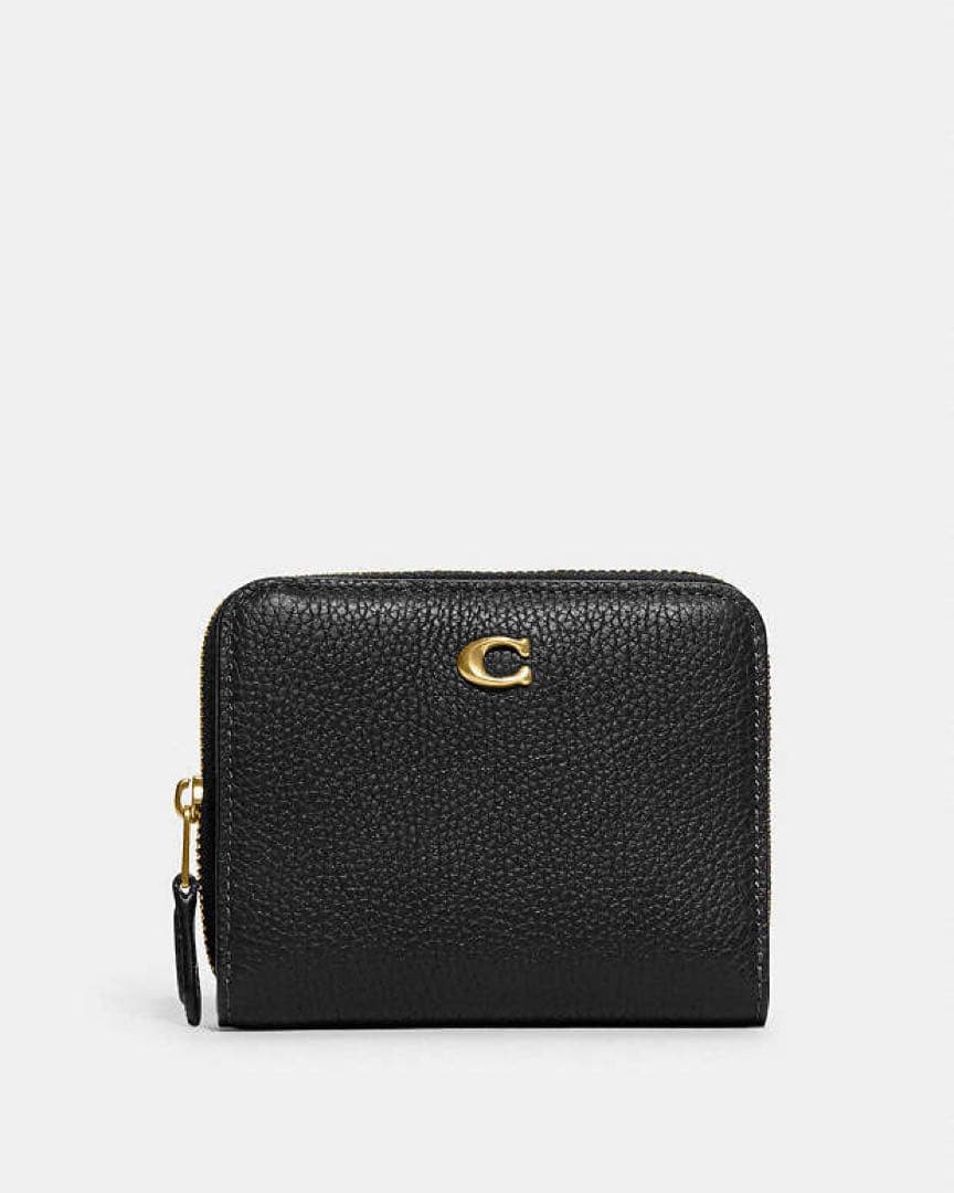 コーチ COACH 財布 折りたたみ財布 Cロゴ レザー 黒 レディース メンズ