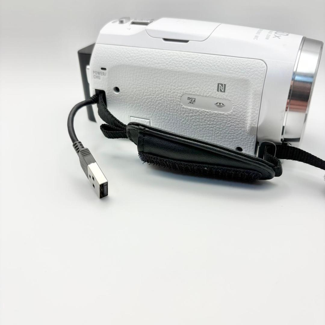 美品　SONY ソニー HDR-CX680 ホワイト ビデオカメラ ハンディカム