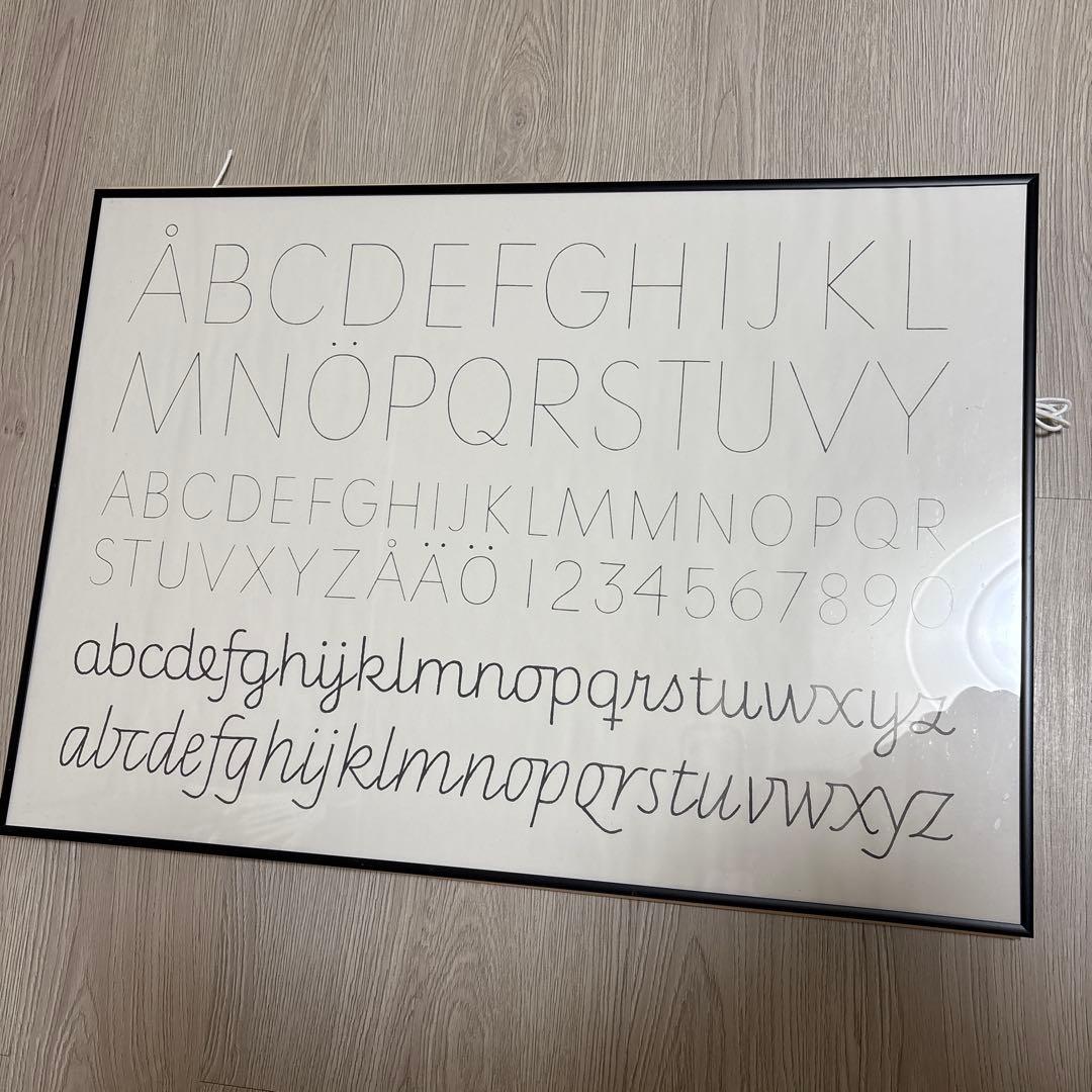 アルファベット, ポスター、フレーム