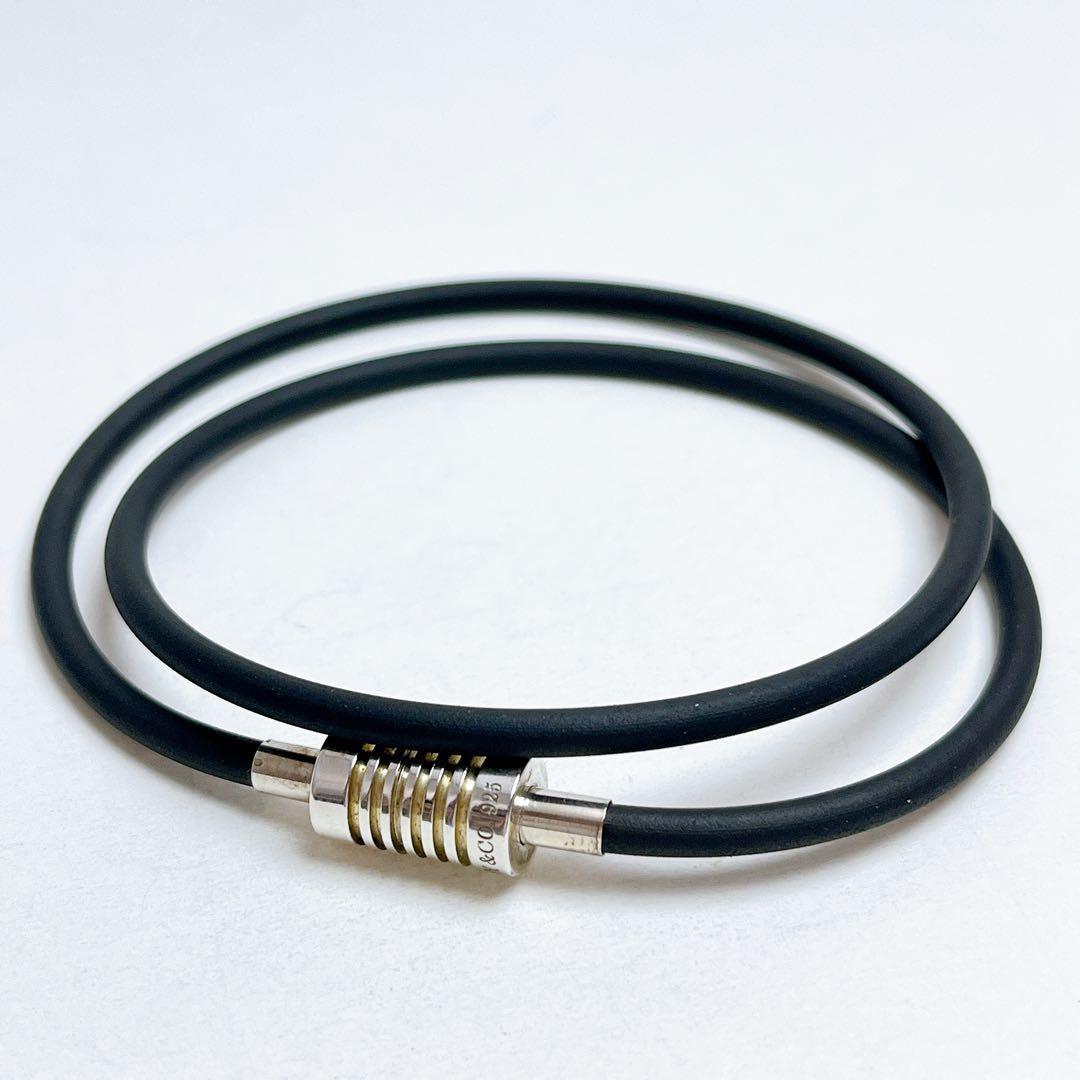 ティファニー　サーファー　ラバー　ブレスレット　チョーカー　925