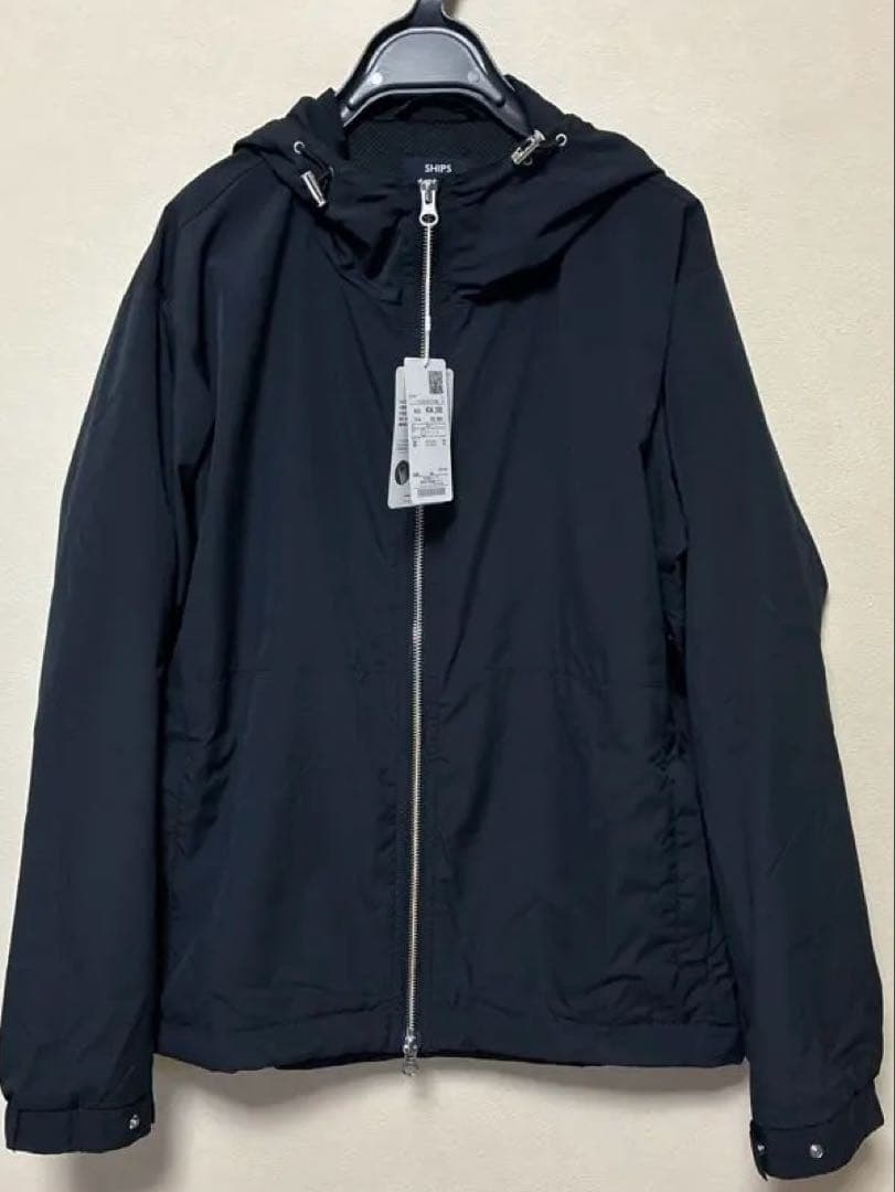 SHIPS:<手洗い可能>フーデッド パーカー ブルゾン、新品未使用