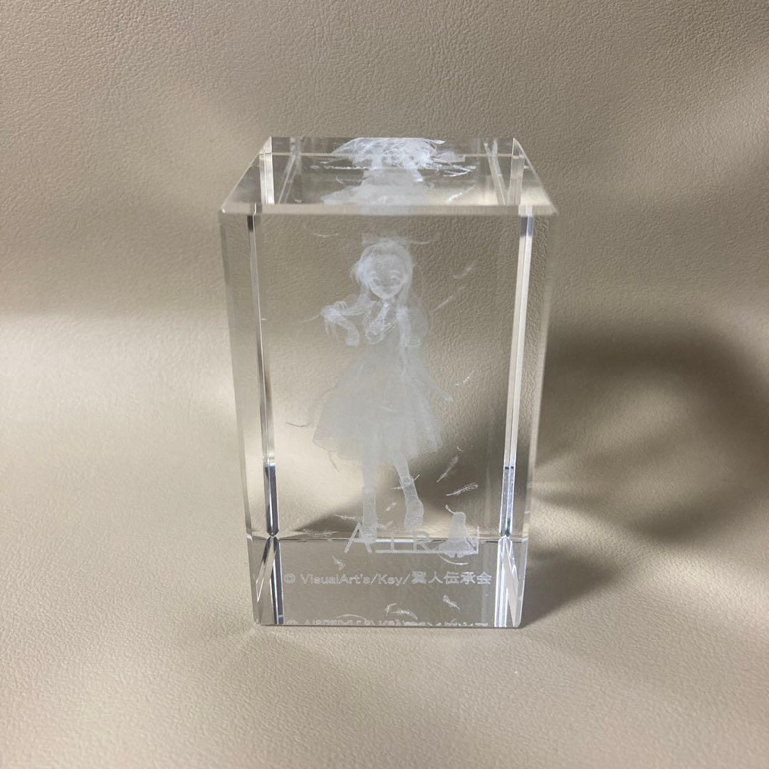 AIR クリスタルガラス・オブジェ　神尾観鈴　Key レーザー彫刻　鍵　キー