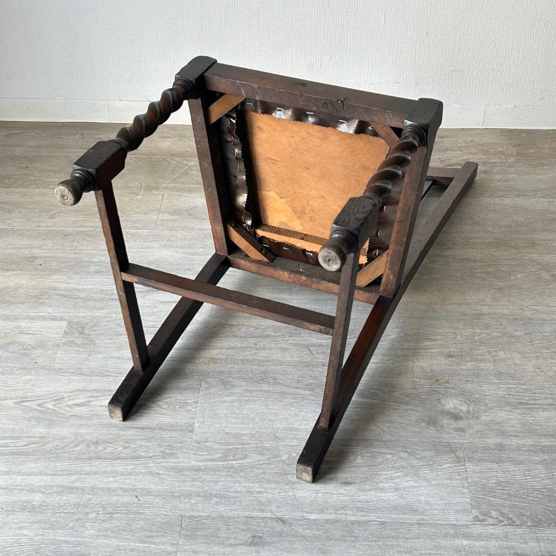 イギリス アンティーク 家具 ハイバック ダイニング チェア 椅子 420A3