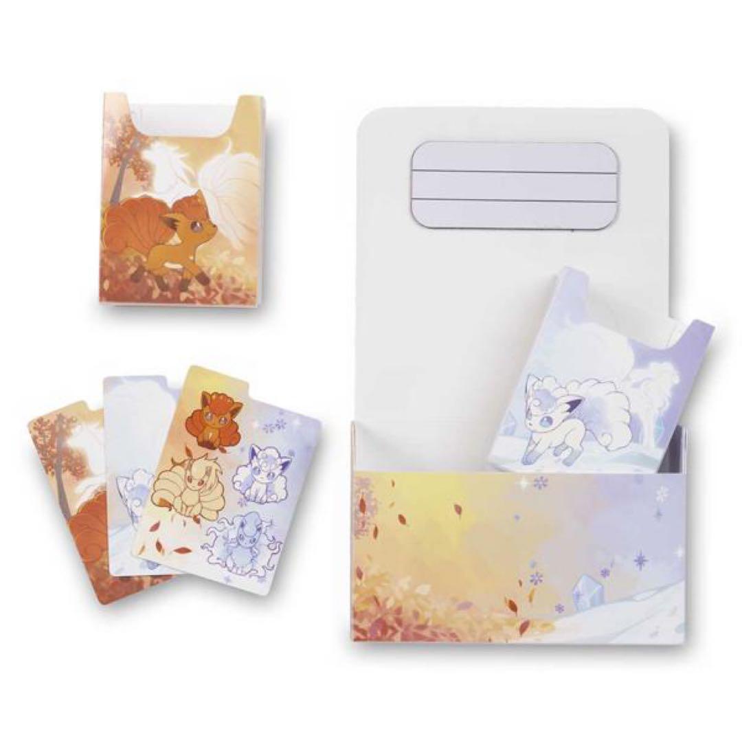 【海外ポケセン限定品】　ロコン　アローラロコン　シーズンズ　ダブルデッキケース