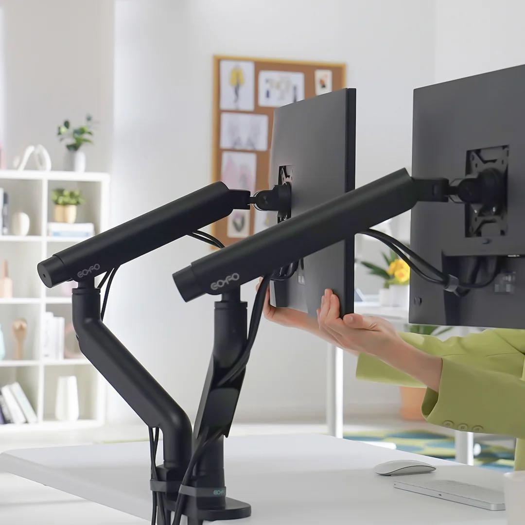 COFO無重力モニターアームPro デュアル マットブラック