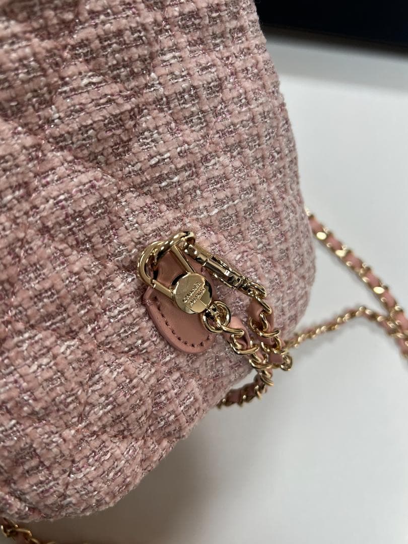 【新品未使用】非売品ピンク ツイード リュック付属品 箱 カード