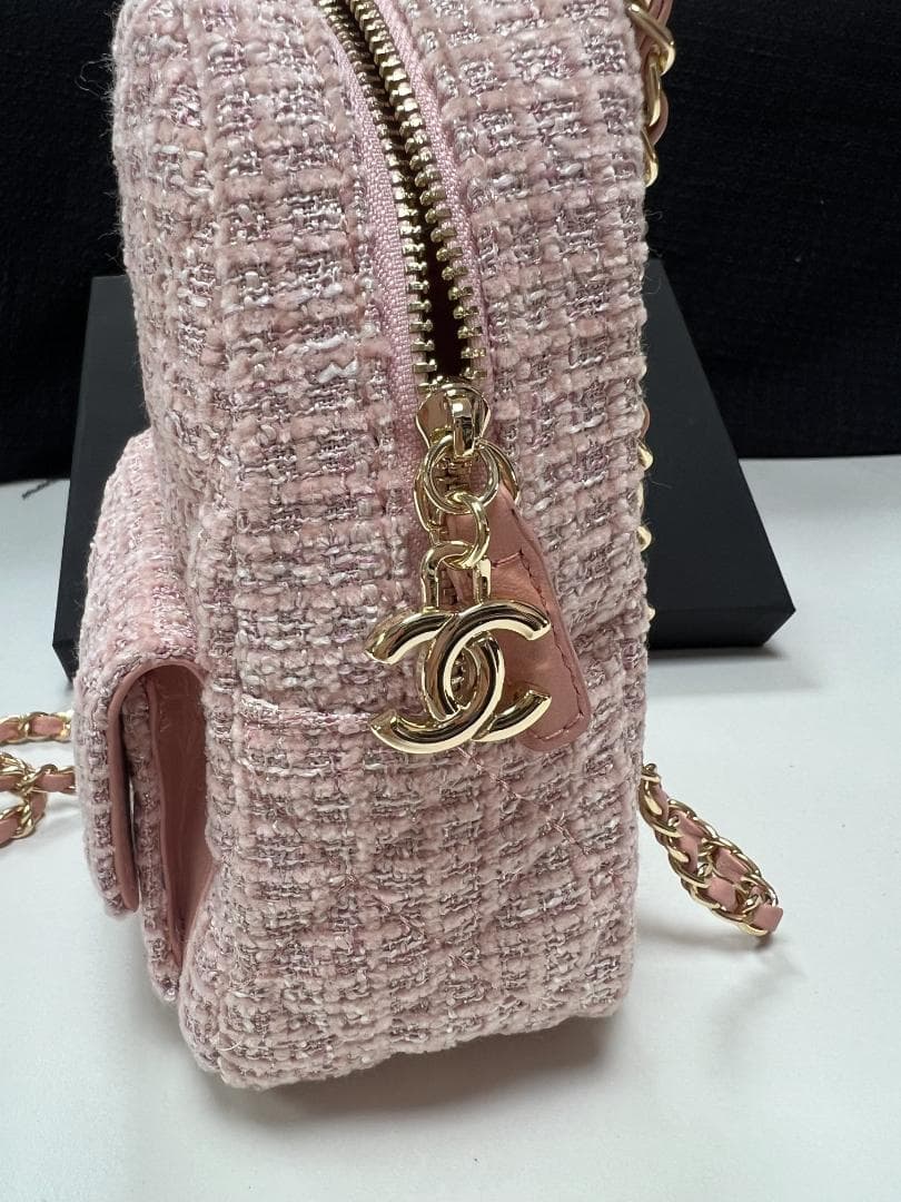 【新品未使用】非売品ピンク ツイード リュック付属品 箱 カード