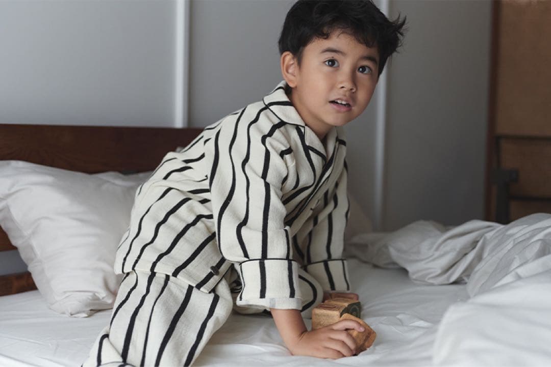 キッズ ナイトウエア パジャマ 部屋着 calmy 1 stripe