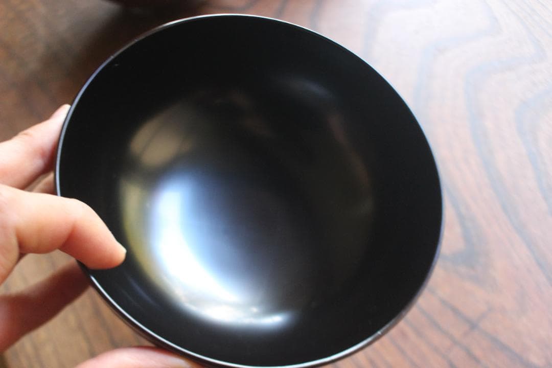 デッドストック！極上千筋糸目に優美な見返鶴蒔絵の煮物椀2点（検輪島塗蒔絵椀雑煮椀