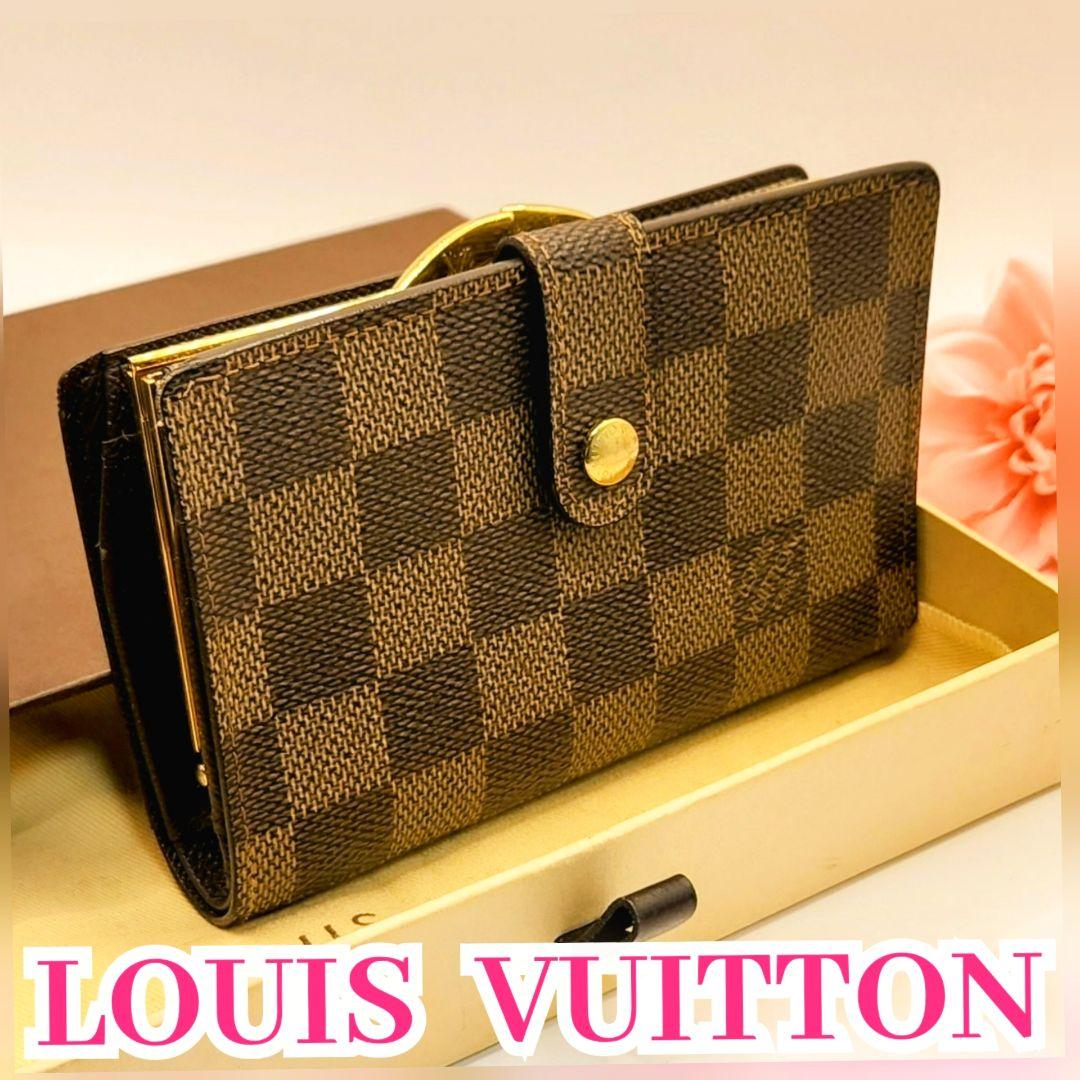 人気モデル⭐ルイヴィトン ダミエ　コンパクト⭐️ヴィエノワ　がま口二つ折り財布