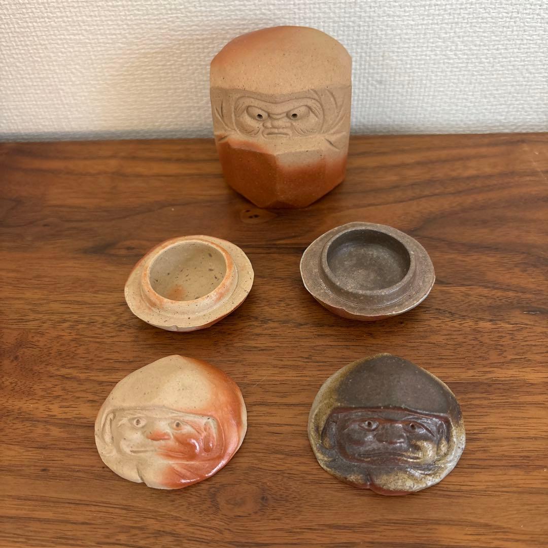 備前焼　だるま　3個