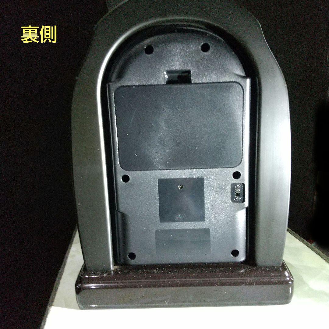 電波置時計 象嵌タイプクリスタル 高さ26cm 美品