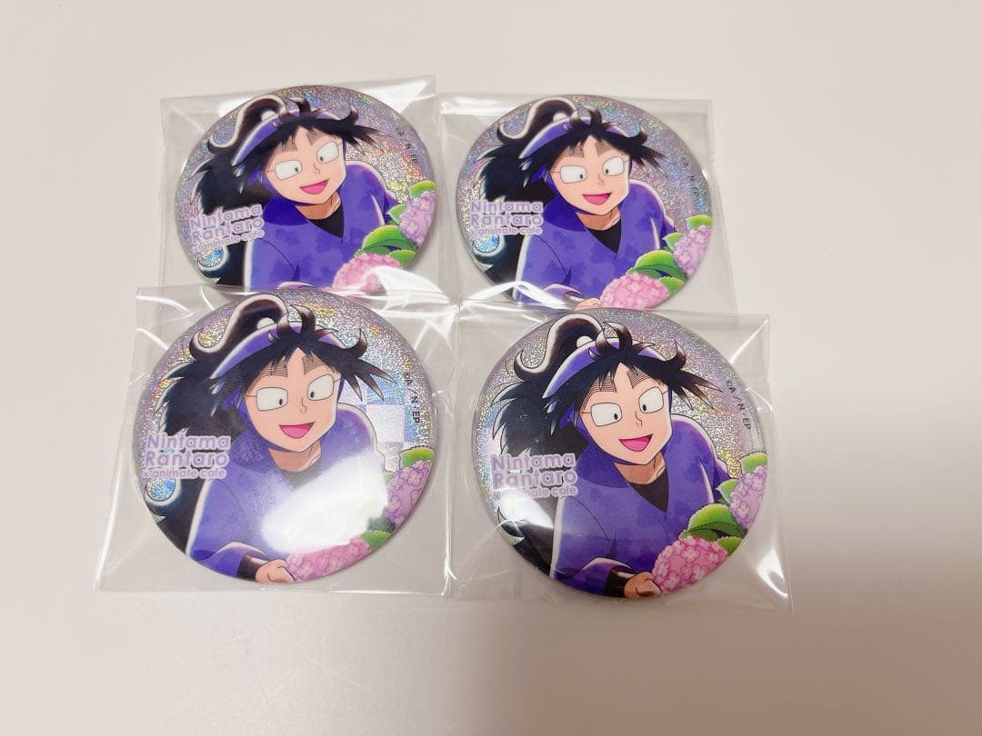 忍たま 久々知兵助 アニメイトカフェ アニカフェ 缶バッジ 梅雨の日 グリッター