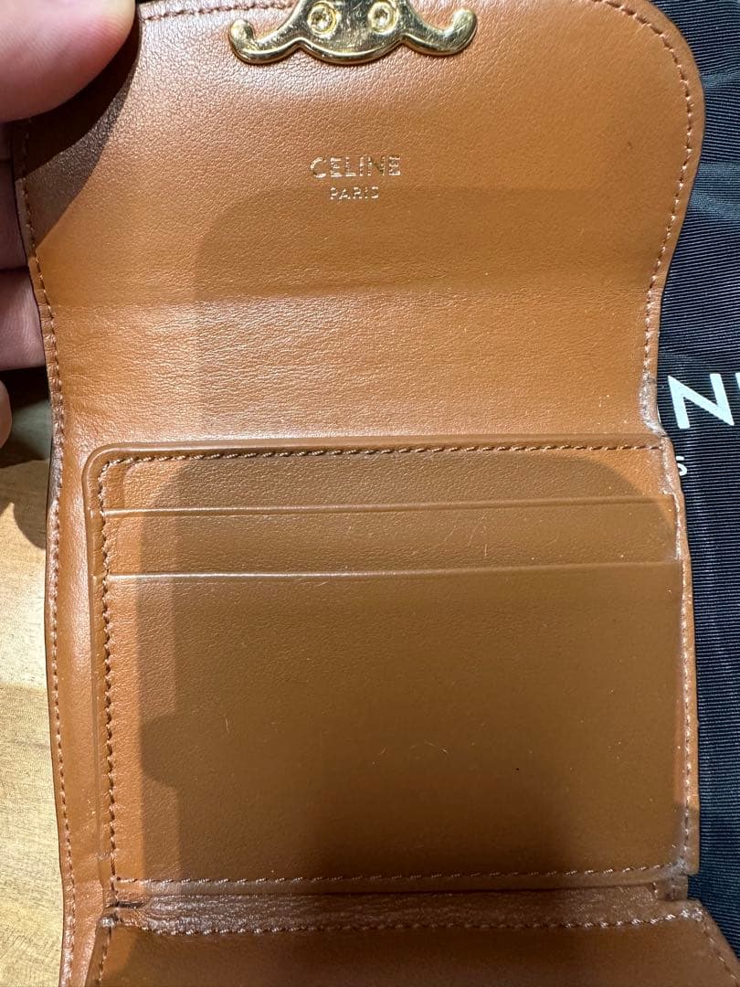 即購入OK CELINEセリーヌ モノグラム三つ折り財布