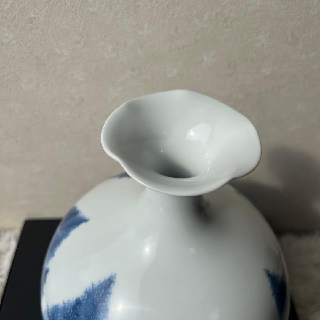 日展作家　伝統工芸作家　藤井朱明作　花瓶　花入　壺