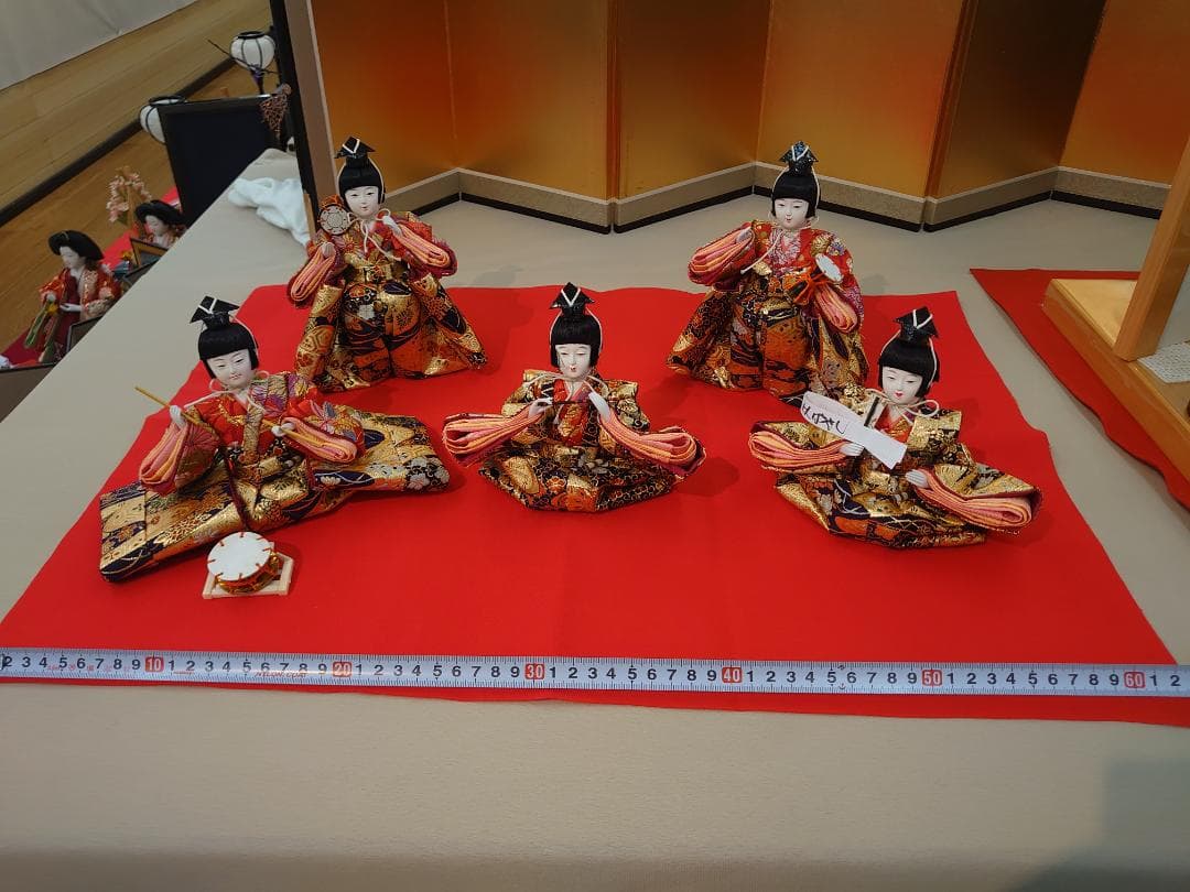 ●専用商品●金襴衣装五人囃子●　ごにんばやし　おひなさま　新品