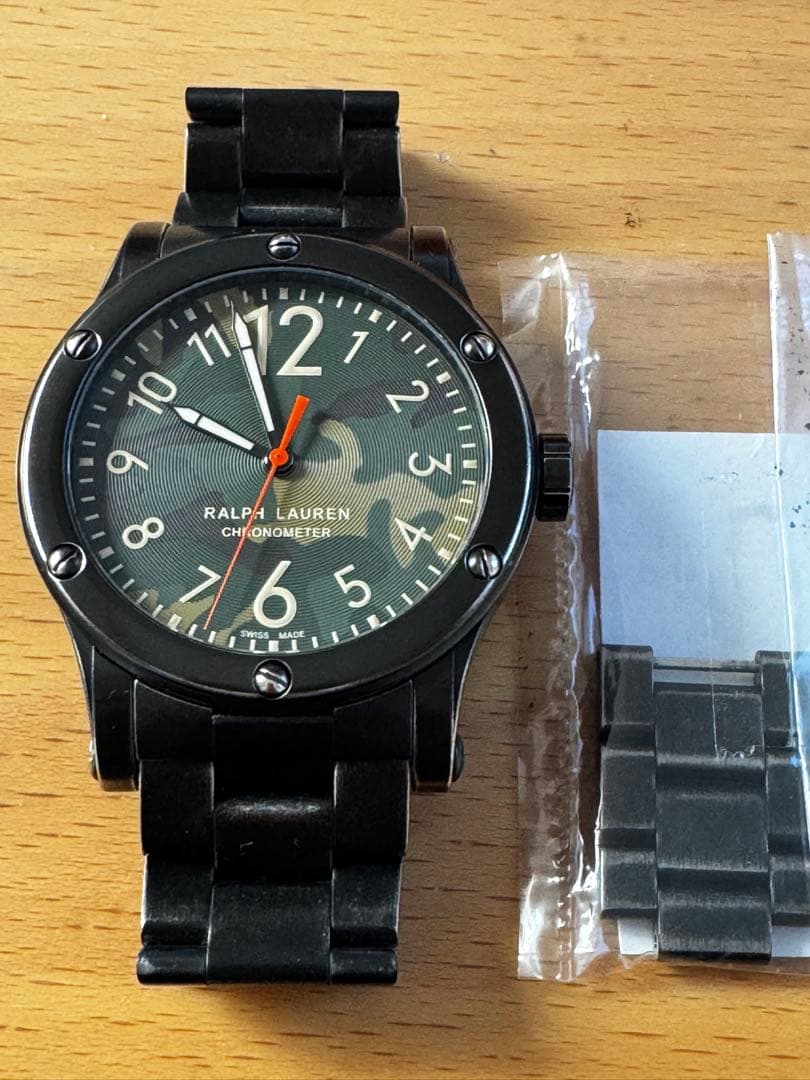 ☆付属品完備45mm超美品RL67サファリビンテージステンレスベルト☆